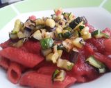 Foto del paso 12 de la receta: Pasta🍝con salsa de remolacha, calabacín y berenjena...🍝🥒🍆🌰🌶🍝