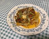 Une image de l'étape 27 de Gratin de fenouil aux champignons, tomates, mozzarella et crème de parmesan.