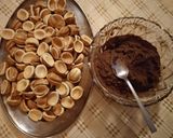 Pas rețetă Nuci umplute cu cremă de ciocolată 2 fotografie