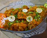 A picture of step 5 of Khara masala chicken karahi.