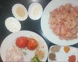 A picture of step 1 of Chicken boneless handi.