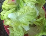 Hình bước làm 1 của món Tacos xà lách nấm đậu (chay)