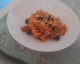 Une image de l'étape 11 de Risotto au chorizo tomates confites et olives noires.