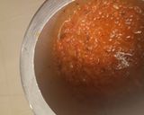 A picture of step 3 of Aloo matar in red gravy.