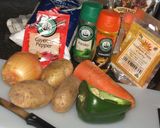 A picture of step 1 of Carrot & Potato Curry.
