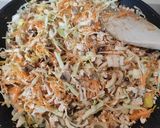A picture of step 3 of Rice Paper Pouches Filled with Cabbage, Tofu, and Carrots.