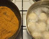 Habkönnyű túrógombóc recept fázis 2 fotója