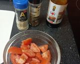 Foto del paso 1 de la receta: Ensalada de tomate, calabacín y algas wakame