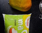 A picture of step 1 of Mango smoothie.