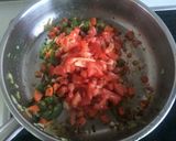 A picture of step 1 of Mushroom Veg Masala.