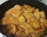Hình bước làm 4 của món Cá hồi kho đậu hũ