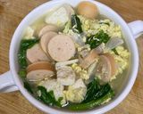 Foto langkah ke 1 dari resep Sup Tahu Telur Sosis.