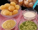 A picture of step 4 of Pani Puri/ Golgappa.