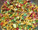 A picture of step 4 of Falahari Bhel.