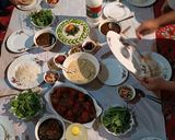 عکس مرحله 1 از دستور دسر کارامل بیسکویتی