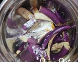 A picture of step 1 of Crisp Fried Long Brinjal/Eggplants.