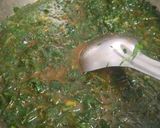 A picture of step 2 of Methi sabji.