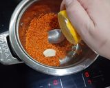 A picture of step 3 of Red lentil soup.