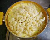 A picture of step 7 of Mac and Cheese.