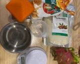 Hình bước làm 1 của món MLBM bánh mì thanh long