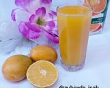 A picture of step 2 of Mango and Orange Juice.