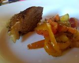 Foto del paso 4 de la receta: Marucha con salteado de verduras