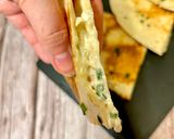 A picture of step 4 of Goat Cheese Quesadilla.