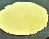 A picture of step 7 of Saag or makki ki roti.
