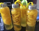 Hình bước làm 4 của món Đào ngâm và trà đào