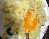 Foto del paso 3 de la receta: Timbal de puré de patata con lacón y tomate Cherry