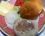 รูปขั้นตอนการทำที่ 3 ของ เบอร์เกอร์ไก่ใส่ชีส