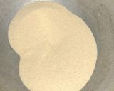 A picture of step 2 of Rava Besan Ladoo.
