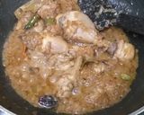 A picture of step 2 of Chicken polaw.