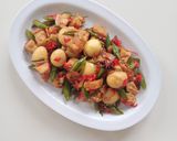 Foto langkah ke 4 dari resep Tumis Tahu Tempe dan Telur Puyuh.