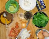 A picture of step 1 of 10 minute Indian Spiced Spinach & Egg Morning Wrap.