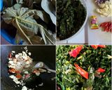 Foto langkah ke 1 dari resep Tumis Daun pepaya Daun singkong, no pahit, no msg.
