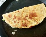 A picture of step 5 of Quesadilla - Indian Style(both veg and non-veg type).