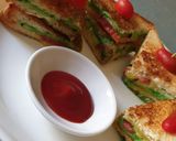 A picture of step 7 of Veg Tawa Cheese Sandwich.