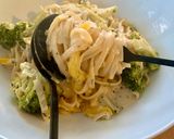 A picture of step 5 of Linguine-ish (vegan).