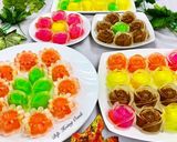 Hình bước làm 3 của món Rau Câu Hoa Mini