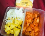 Hình bước làm 1 của món Gà phomai cay