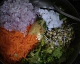 A picture of step 1 of મેગી નૂડલ્સ વેજ ઓમલેટ.