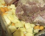 A picture of step 2 of Smokey Lamb on a Grill with Veggies.