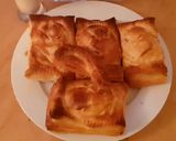A picture of step 16 of Gregg's style cheese n onion pasties.