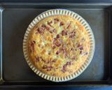 A picture of step 6 of Quiche Lorraine (Egg & Bacon Quiche).