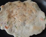 A picture of step 6 of Semolina /Rawa chilla..