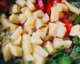 A picture of step 1 of Green Amaranth leaves soup.