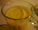 A picture of step 5 of Mango Ice-cream - only 3 ingredients.