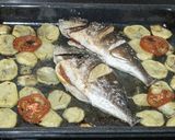 Foto del paso 6 de la receta Dorada al horno con guarnición 🐟🌻