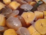 Kolang Kaling, ubi dan pisang kuah manis, aka kolak tanpa santan